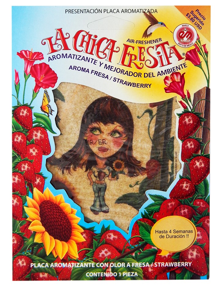AROMATIZANTE CHICA FRESITA LAMINA GRANDE ¢2.500