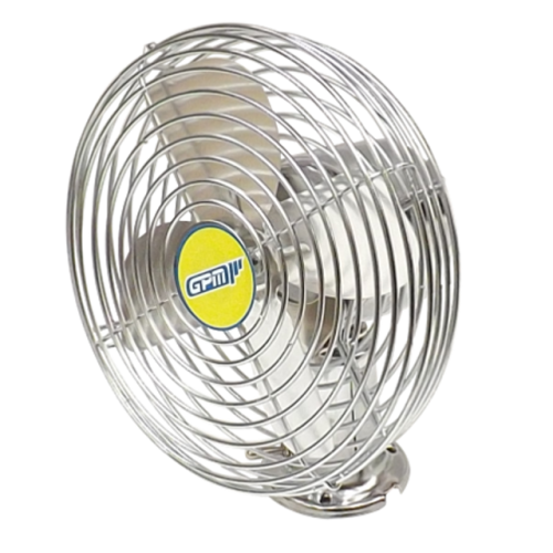 VENTILADOR 8" CROMADO 12V ¢17.000