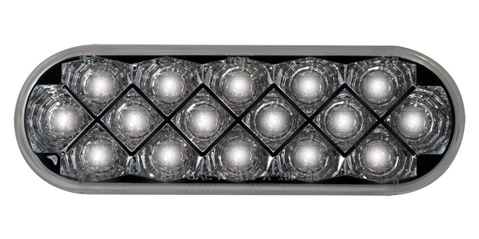 STOP LED OVALAD BLANCO 16LED