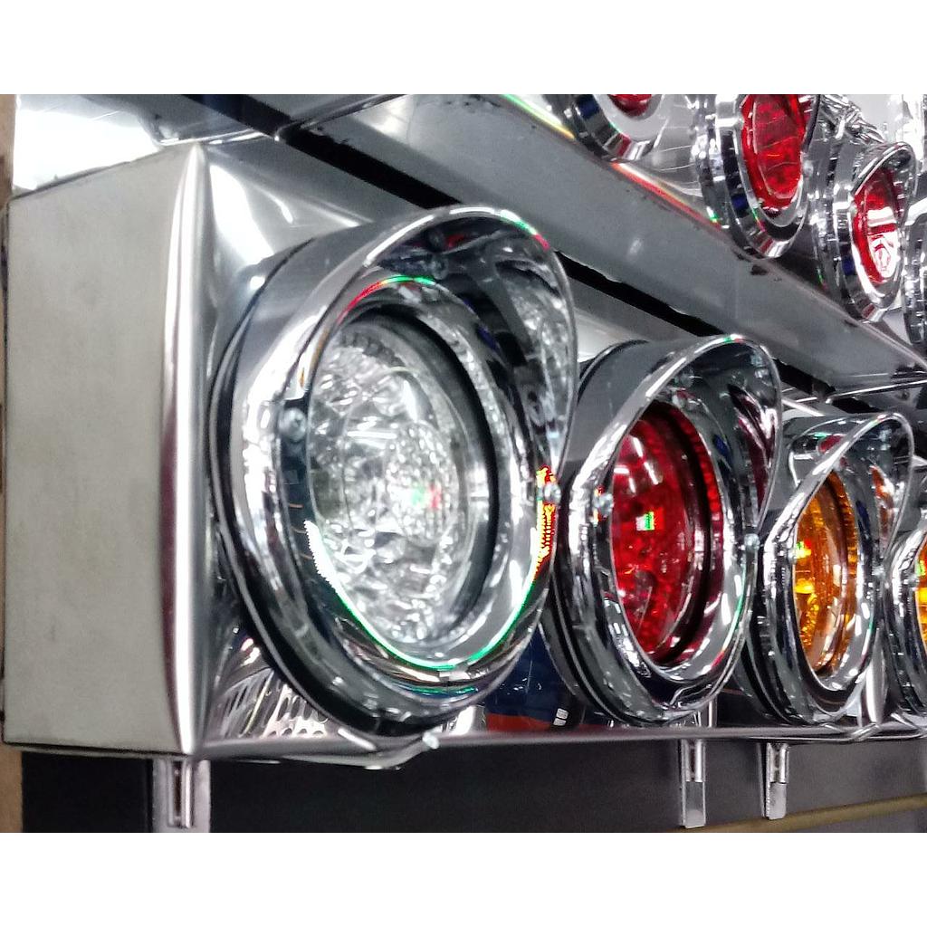 PORTA STOP SENCILLO 3 HUECOS CAJA CERRADA   INOX (PAR) ¢58.000