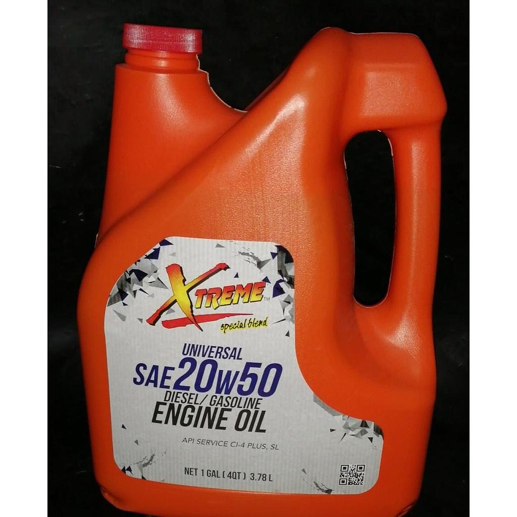 ACEITE DE MOTOR 20W50 XTREME GALON ¢13.000