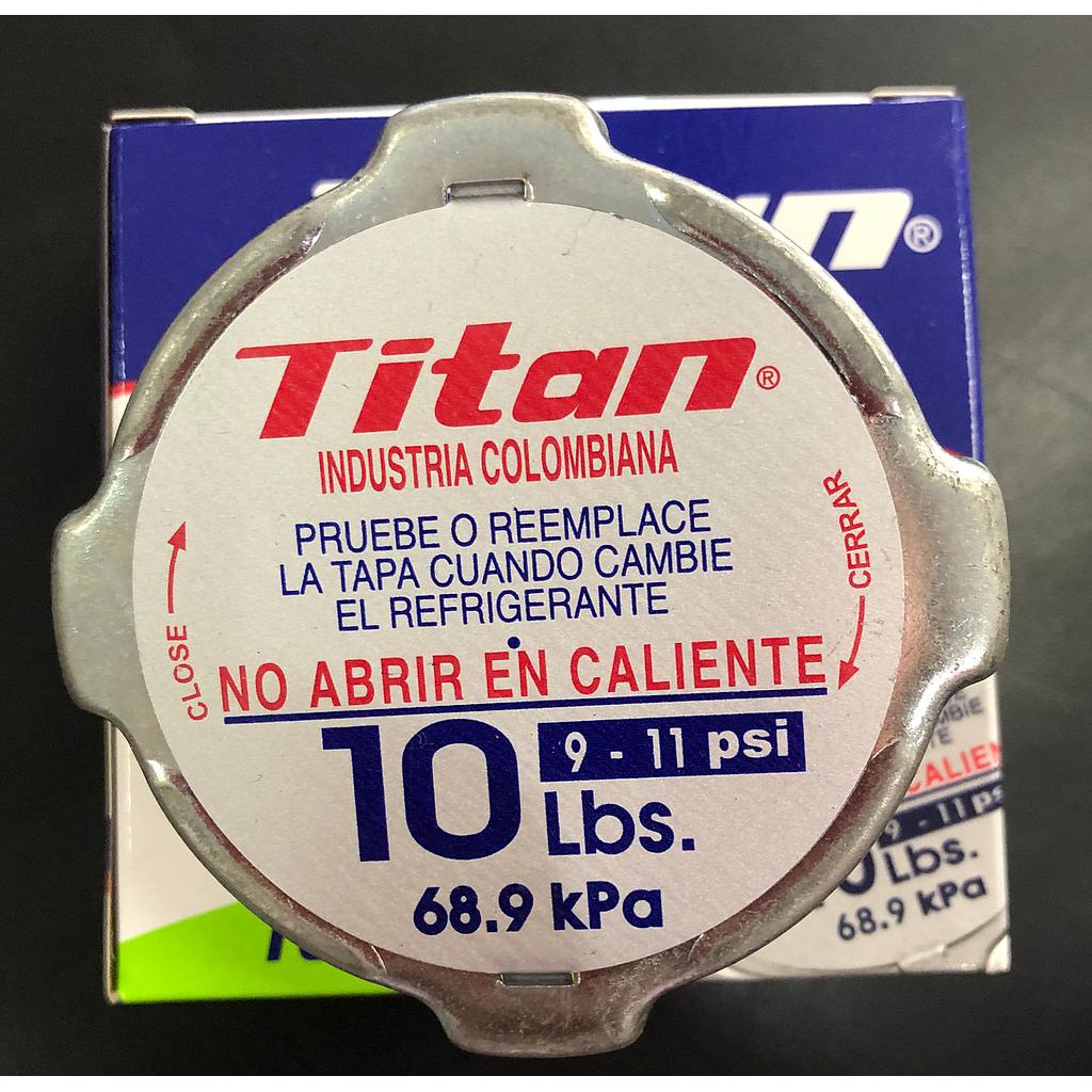 TAPON DE RADIADOR GRANDE 10LBS TITAN ¢3.700