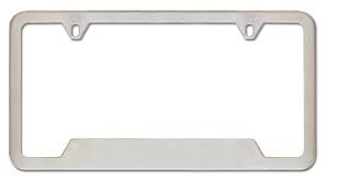 PORTA PLACA LISO INOX ¢6.500