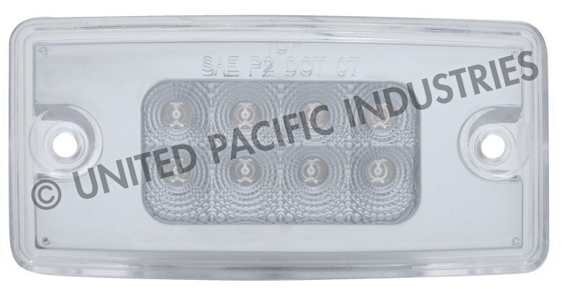 LAMPARA VISERA BLANC/AMBAR PLANA (8 LED) ¢7.200