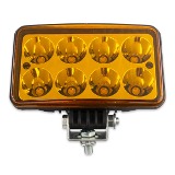 HALOGENO RECTANGULAR 6" 8 LED AMARILLO ¢12.000