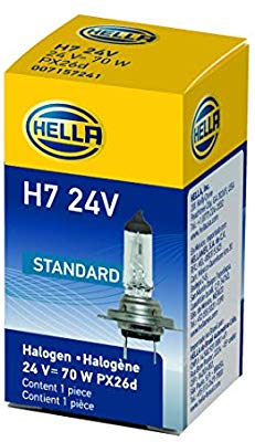 BOMBILLO HALOGENO H7 24V 70W HELLA ¢2.700