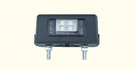 LUZ DE PLACA 4 LED NEGRA 2T ¢3.600