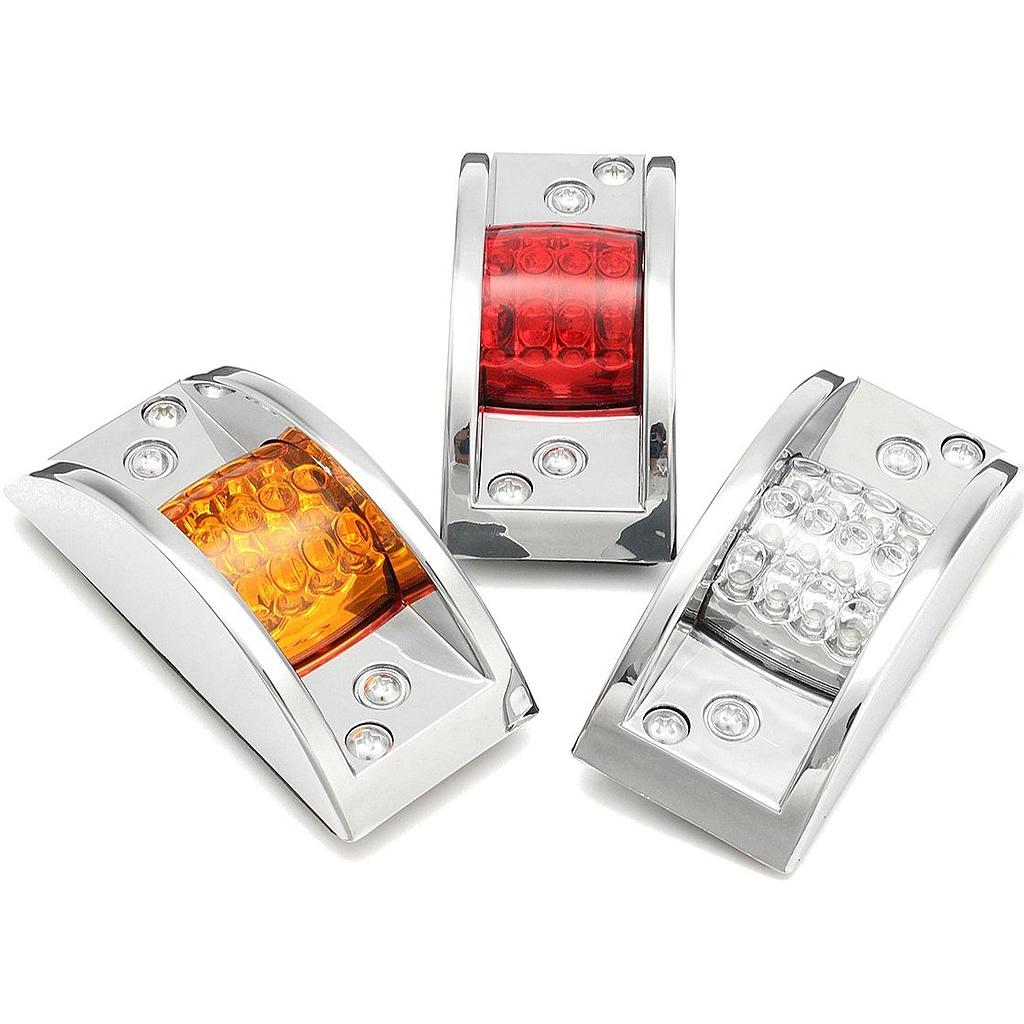 LAMPARA LATERAL LED DE PARCHE CON BASE CROMADA ¢3.900