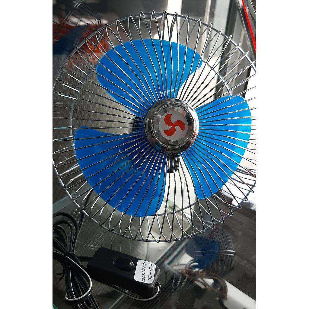 VENTILADOR P/AUTO PLASTICO-METALICO 8" 12VC/PRENSA GDE ¢10.500