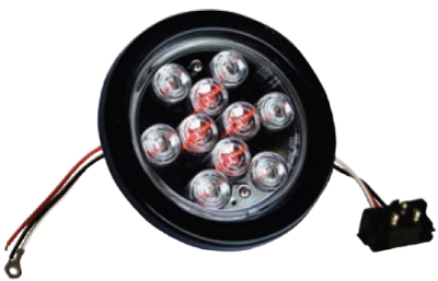 STOP 4" LED BLANCO/ROJ 10 LED 12/24V