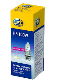 BOMBILLO HALOGENO H3 12V 100W HELLA ¢1.600