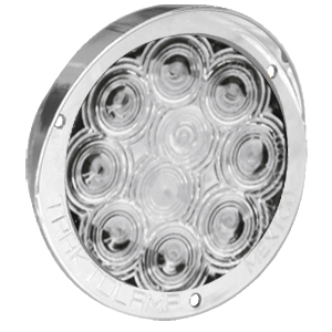 STOP 4" LED BLANCO 10 LED CON BISEL CROMADO ¢12.000