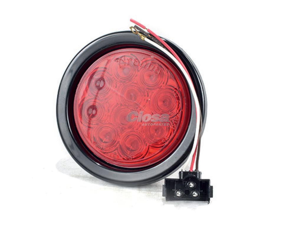 STOP 4" LED ROJO 10LED SELLADO 12/24V ¢11.000