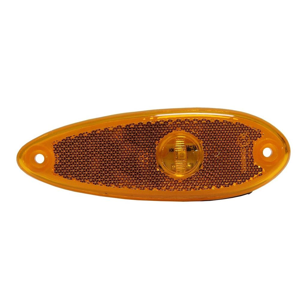 LAMPARA LATERAL OVALADO 3 LED AMBR ¢3.600