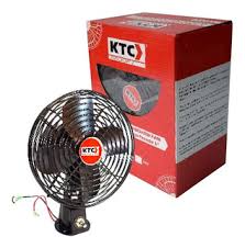 VENTILADOR METALICO NEGRO KTC 6" 12 VOL ¢20.000