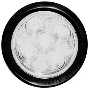 STOP 4" LED BLANCO/ROJO 5LED SELLADO COMPLETO MULTIVOL 12/24V ¢10.600
