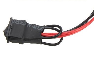 SWITCH 1 PASO 2P TECLA NEGRO CON CABLE ¢500