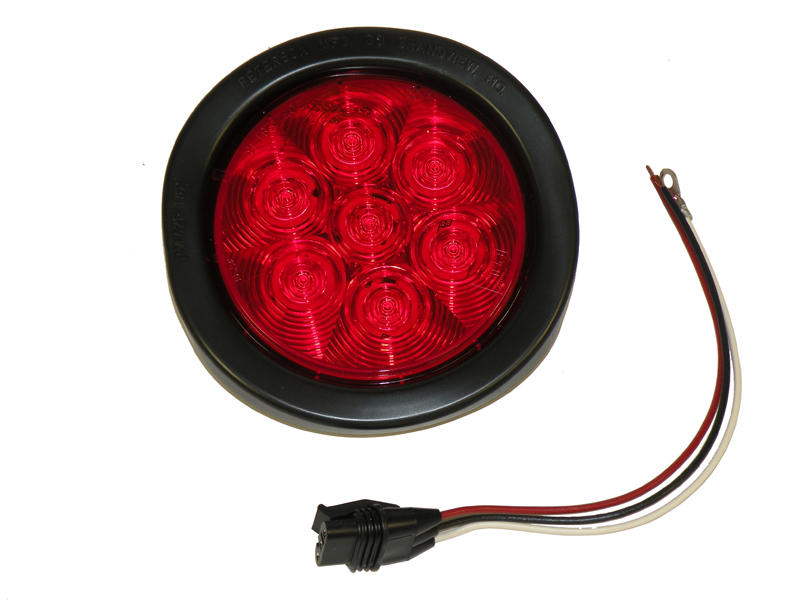STOP 4" LED ROJO 7LED 12V
