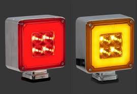 DIRECCIONAL DOBLE CARA CUADRADO LED PEQUEÑO CON HALO ¢11.000