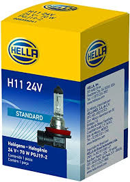 BOMBILLO HALOGENO H11 24V 70W HELLA ¢6.500