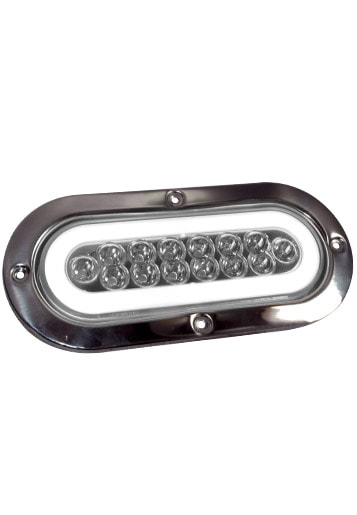 STOP LED OVALADO BISEL METALICO C/ HALO ¢10.000