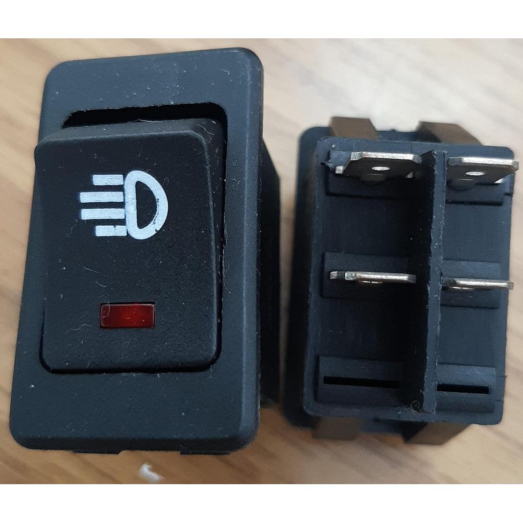 SWITCH 1 GOLPE 4P LUCES TECLA PILOTO SIMBOLO LUZ ¢2.600