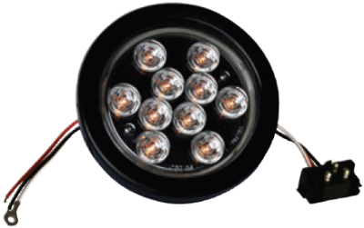 STOP 4" LED BLANCO/AM 10 LED 12V ¢12.000