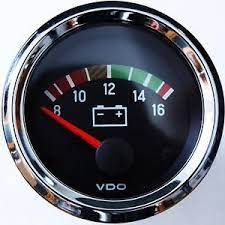 RELOJ VOLTIMETRO 12/24V ¢10.600