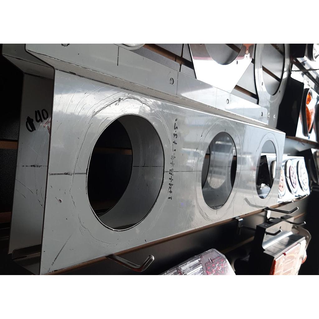 PORTA STOP FALDON 3 HUECOS ABIERTO INOX (PAR) ¢48.000