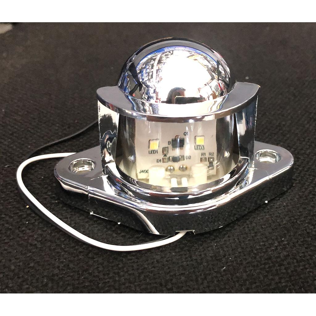 LUZ DE PLACA 4 LED CROMADA GRANDE ¢4.000