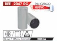 COPA PLASTICA 33mm CILINDRO ALTA DE ROSCA ¢3.000