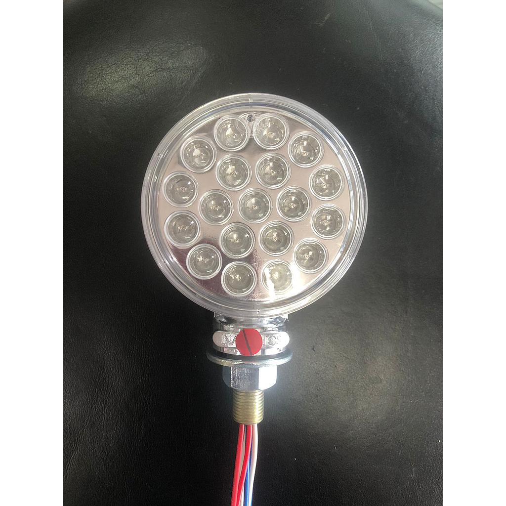 DIRECCIONAL DOBLE CARA REDONDO LED PEQUEÑO LENTE BLANCO ¢10.000