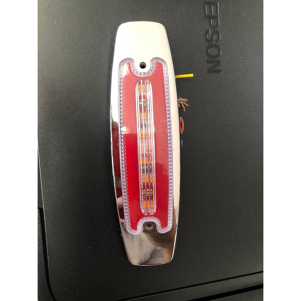 LAMPARA LATERAL DEST LED ROJO FLASHEO AMBAR ¢6.000