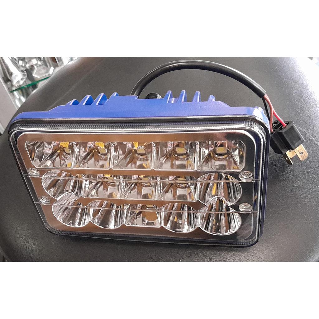 SILVIN LED RECTANGULA 5" AZUL EL PAR ¢30000