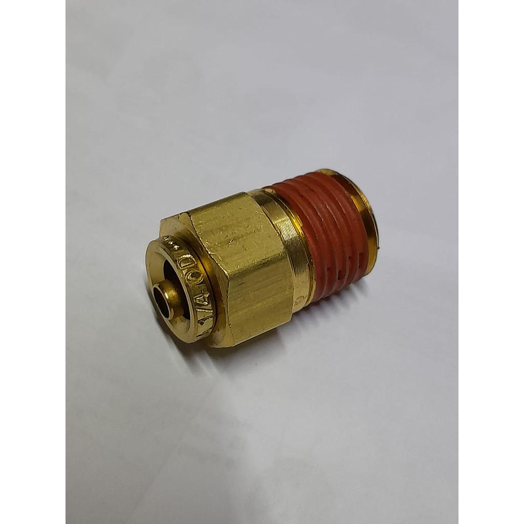 CONECTOR MACHO RECTO SURELOK (DOT) A NPT 1/4"X1/4" ¢6.100