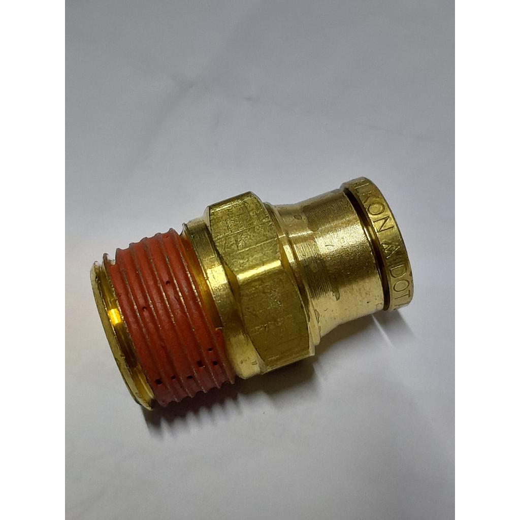CONECTOR MACHO RECTO SURELOK (DOT) A NPT 3/8"X3/8" ¢6.100