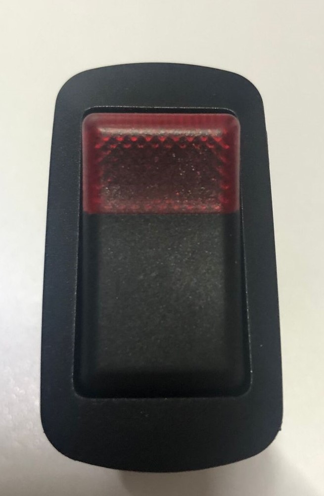 SWITCH 1PASO 4PATS TECLA LUZ PILOTO ROJO ¢4.900