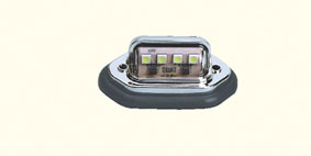 LUZ DE PLACA 4 LED CROMADA PQ ¢3.800 