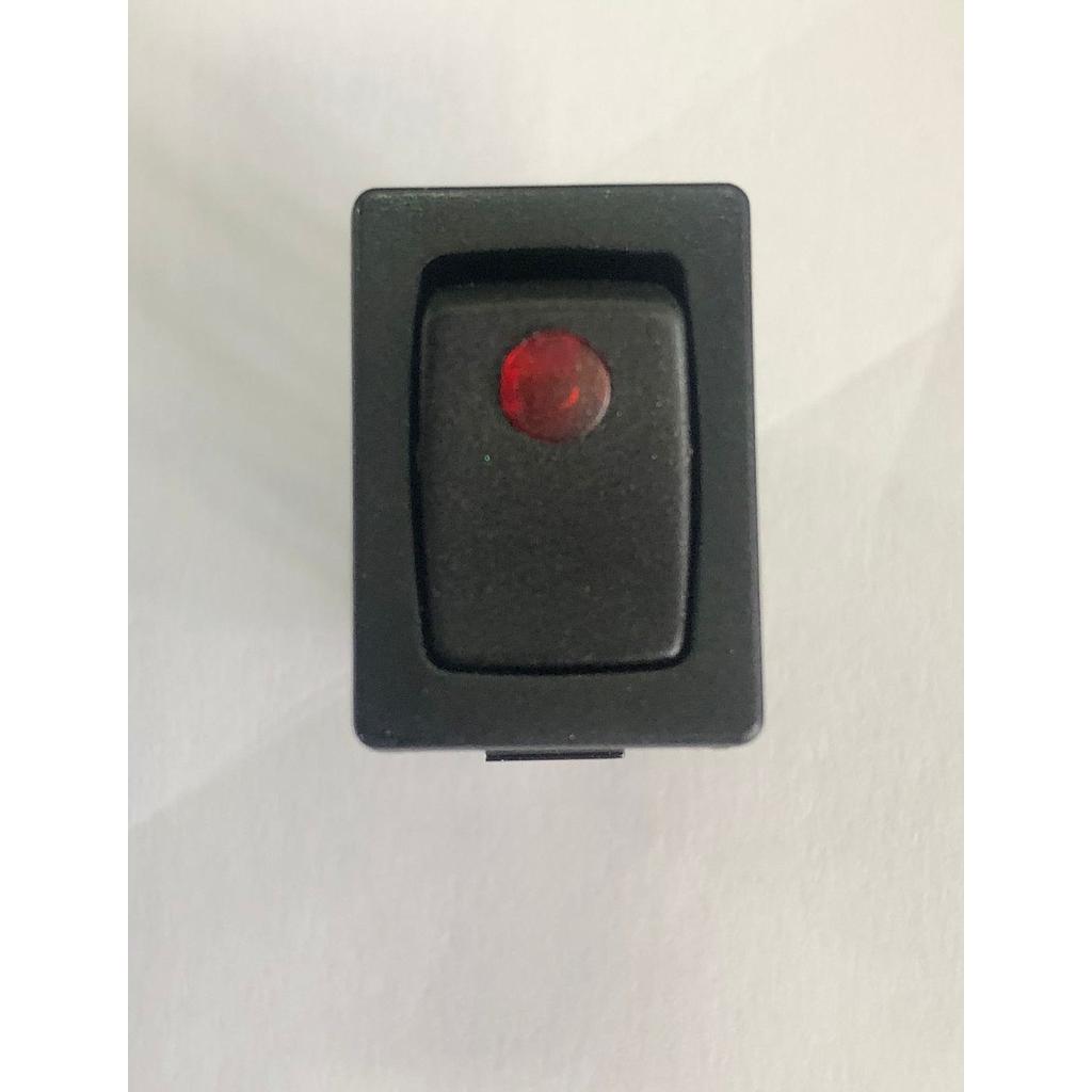 SWITCH 1 PASO TECLA NEGRA PILOTO ROJO ¢1.600