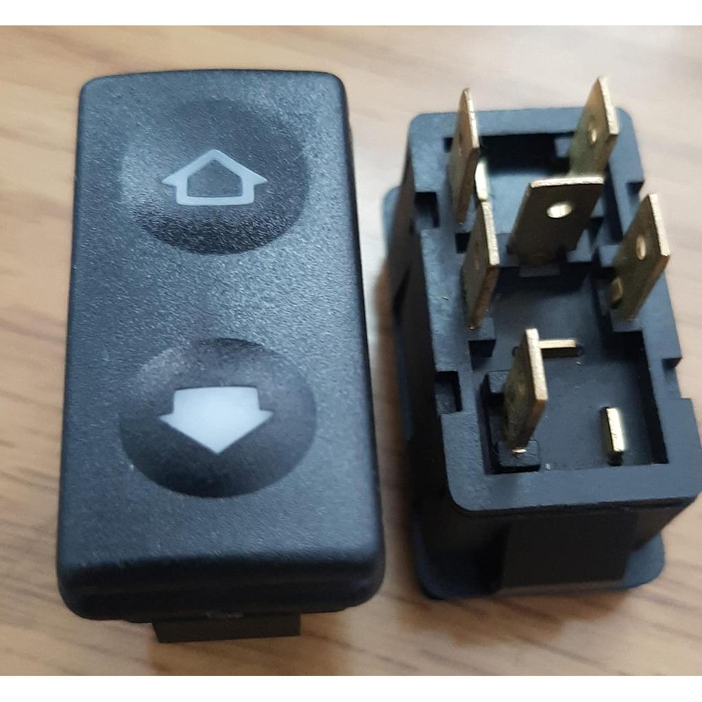 SWITCH ELEVAVIDRIOS 6P FLECHA CON LUZ ¢6.100