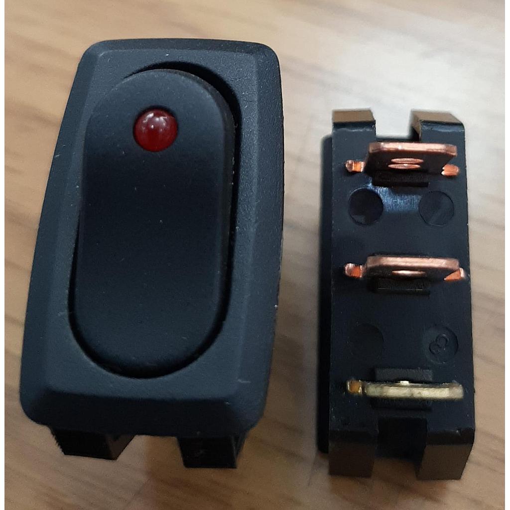 SWITCH 1 GOLPE 3P CODILLO PLASTICO ROJO ¢2.500