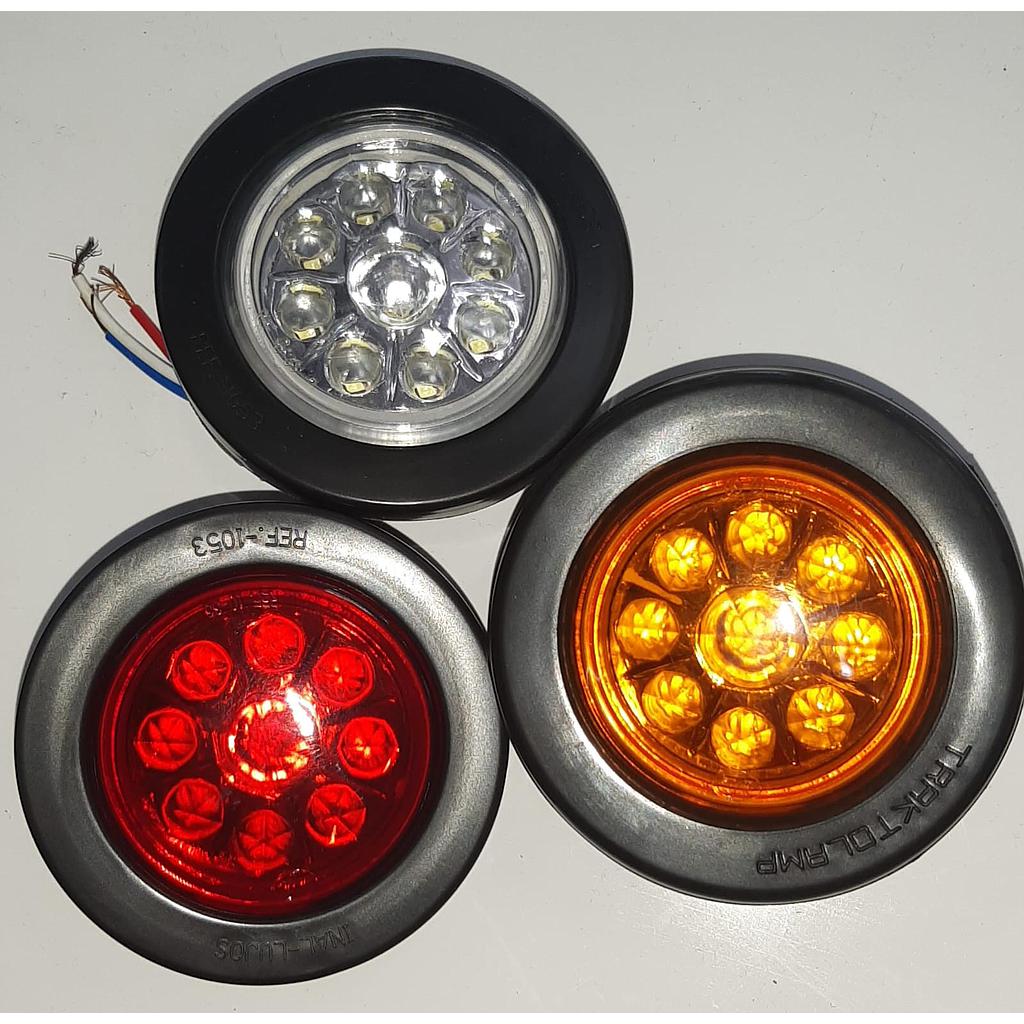 STOP 2.5" LED RJ/AM/BL 9LED ¢3.700