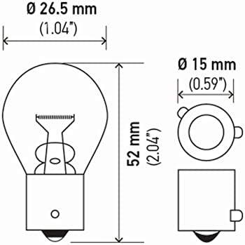 BOMBILLO 7507 EUROPEO 12 VOL. AMBAR HELLA ¢750