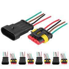 CONECTOR ELECTRICO 4 LINEAS A PRUEBA DE AGUA ¢4.200