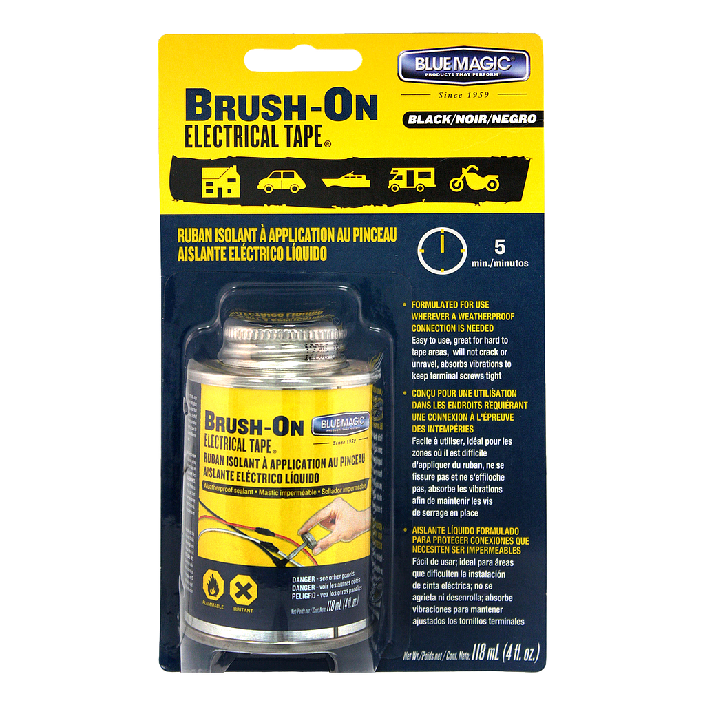 TAPE ELECTRICO LIQUIDO NEGRO 4oz ¢7.400