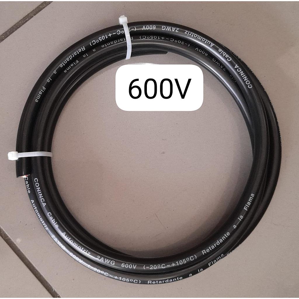 CABLE ELECTRICO AUTOMOTRIZ 2AWG NEGRO 600V ¢11.400