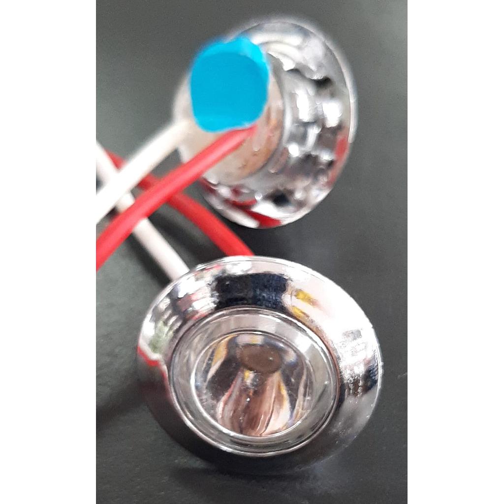 LUZ DECORATIVA DE PUNTO AZUL LENTE CRISTAL LED ¢2.000